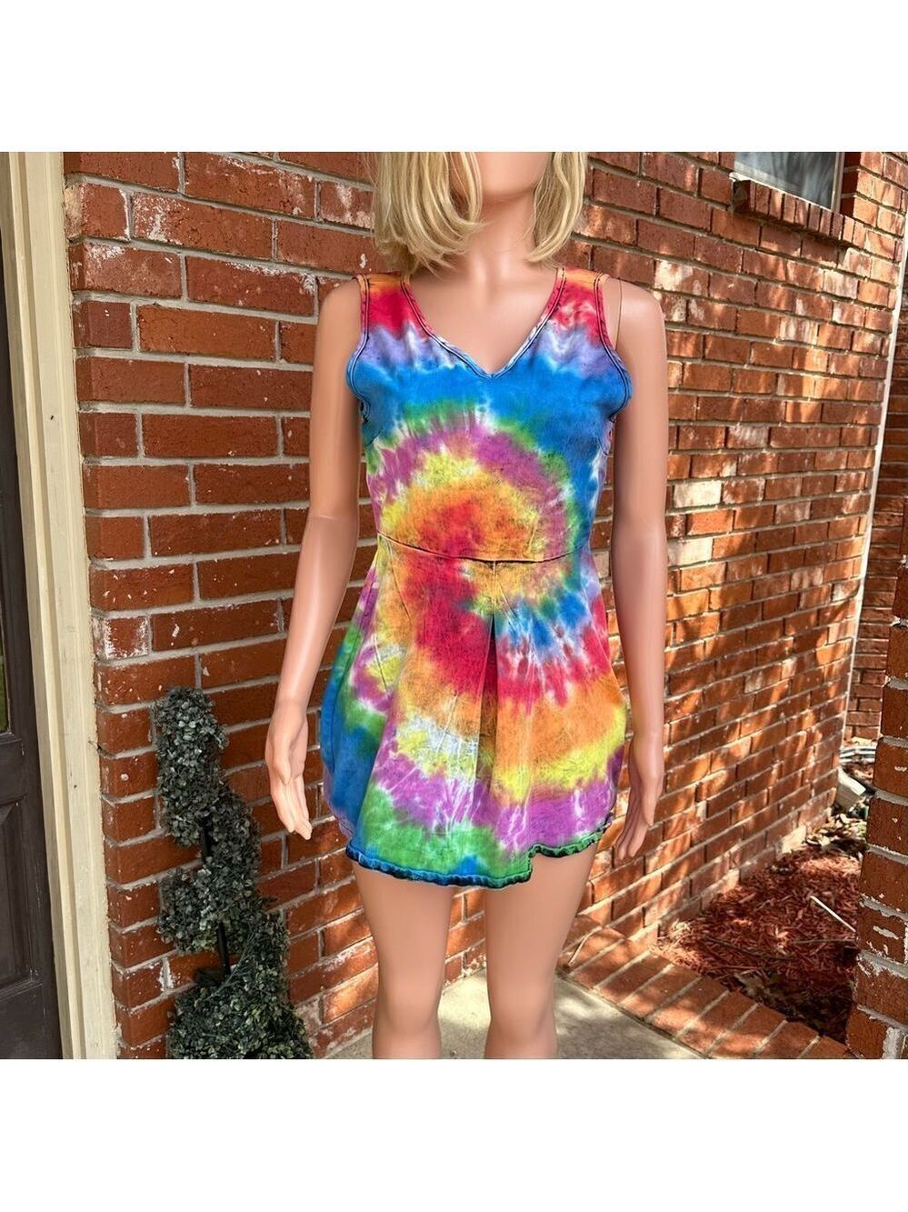 Milkyway tie die festival mini dress